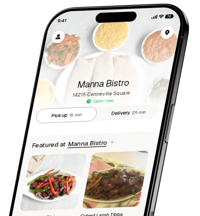 Manna Bistro app preview