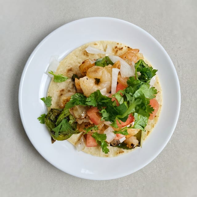 Tacos de Camarones/Grilled Shrimp.